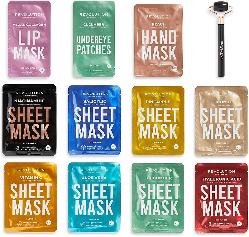 Набор "Адвент-календарь", 12 продуктов - Revolution Skincare 12 Days Of Masking — фото N2