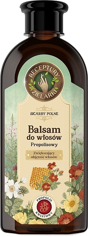Бальзам "Прополис и цветы" для объема волос - Receptury Zielarki Skarby Polne — фото N1