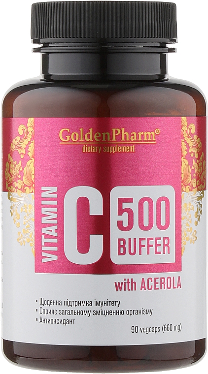 Пищевая добавка "Витамин C. Буфер с ацеролой", 660 мг - Голден-Фарм