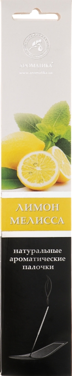 Аромапалички "Лимон-Меліса" - Ароматика — фото N1