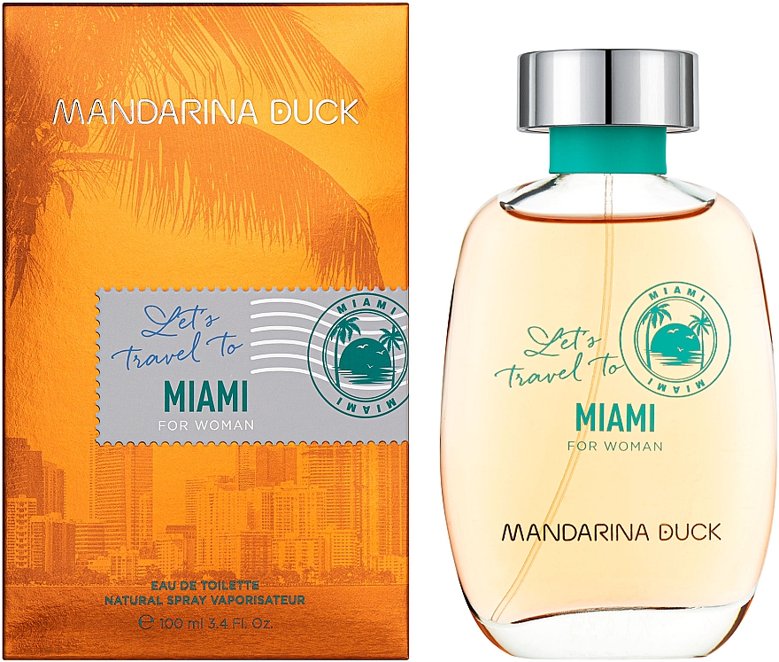 Mandarina Duck Let's Travel To Miami For Woman - Туалетная вода — фото N2