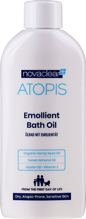 Пом'якшувальна олія для ванни - Novaclear Atopis Emoliant Bath Oil — фото N1