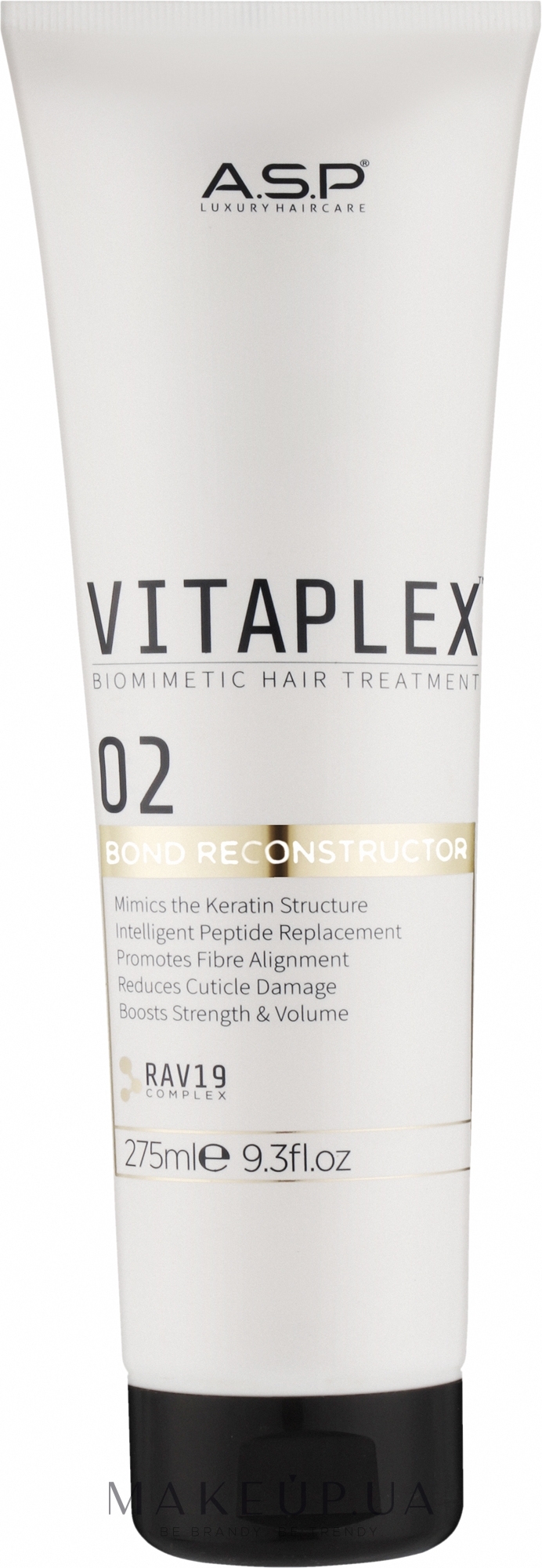 Нанозащита для волос 2 - ASP Vitaplex Biomimetic Hair Treatment Part 2 Reconstructor — фото 275ml