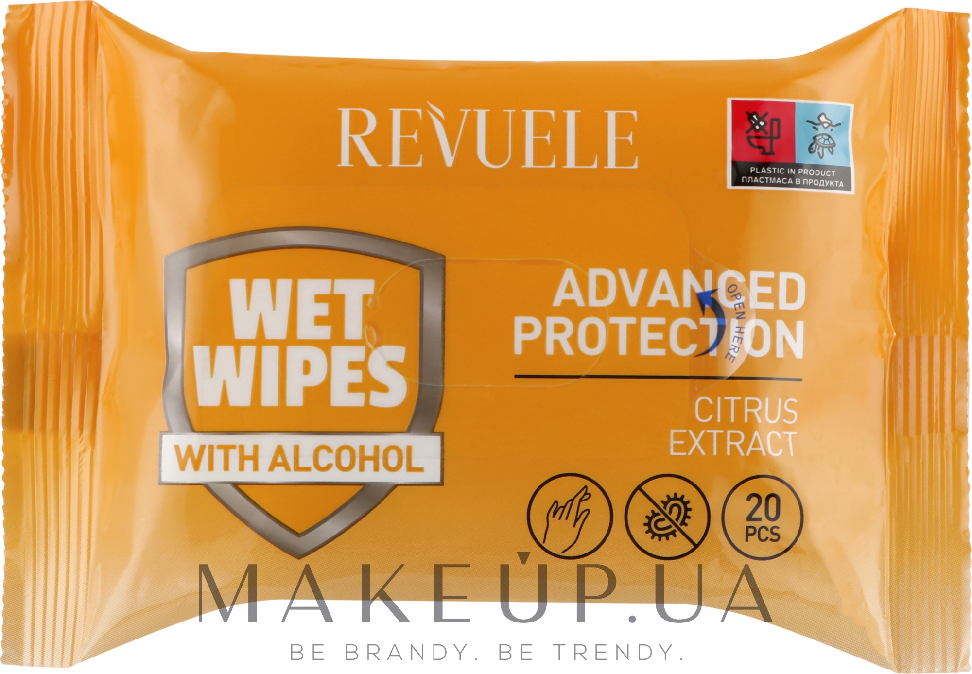 Влажные салфетки с экстрактом цитрусовых - Revuele Advanced Protection Wet Wipes Citrus Extracts — фото 20шт