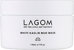 Глиняна маска - Lagom White Kaolin Mud Mask — фото N1
