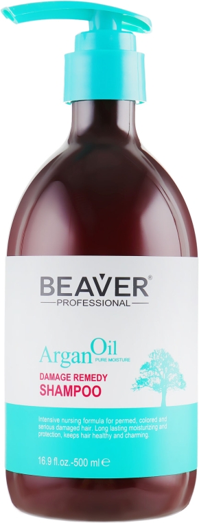 Шампунь для интенсивного восстановления с аргановым маслом - Beaver Professional Argan Oil Damage Remedy Shampoo