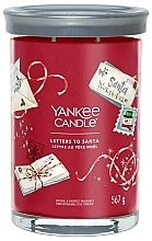 Духи, Парфюмерия, косметика Ароматическая свеча - Yankee Candle Letters To Santa Signature Tumbler Scented Candle