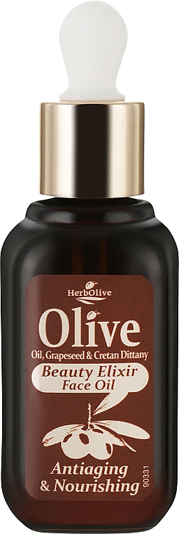 Масло для лица "Антивозрастное и питательное" - Madis HerbOlive Beauty Elixir — фото N1