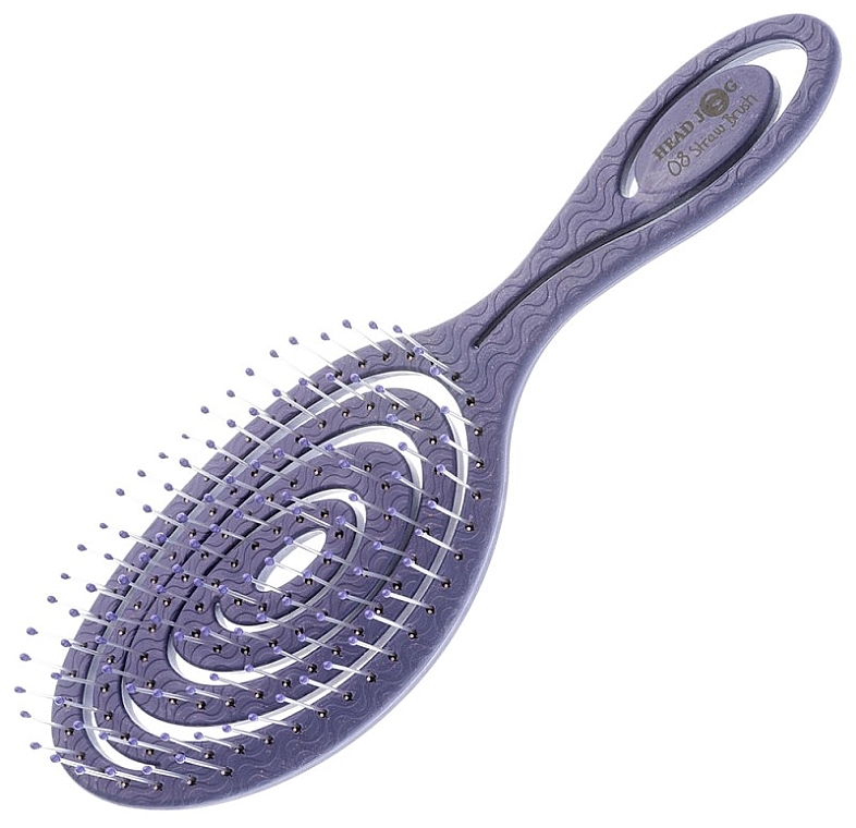 Гребінець для волосся 08, чорниця - Head Jog 08 Straw Brush Blueberry — фото N1