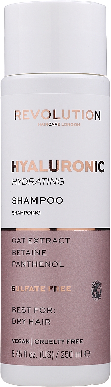 Зволожувальний шампунь з гіалуроновою кислотою - Makeup Revolution Hyaluronic Acid Hydrating Shampoo — фото N1