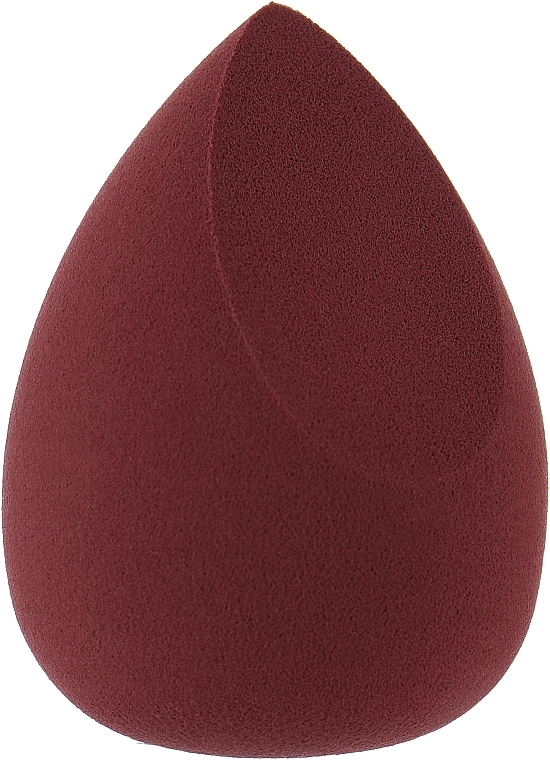 Спонж для макияжа каплеобразный с верхним срезом, нелатексный NL-B41, бордо - Cosmo Shop — фото N1