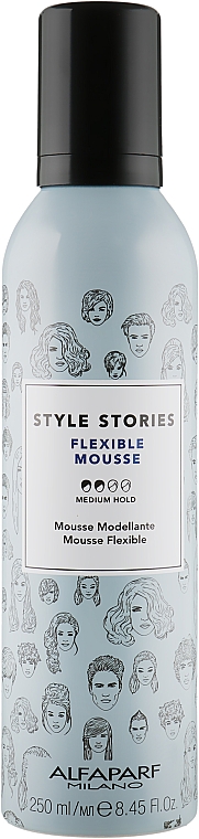 Мусс для волос средней фиксации - Alfaparf Style Stories Flexible Mousse