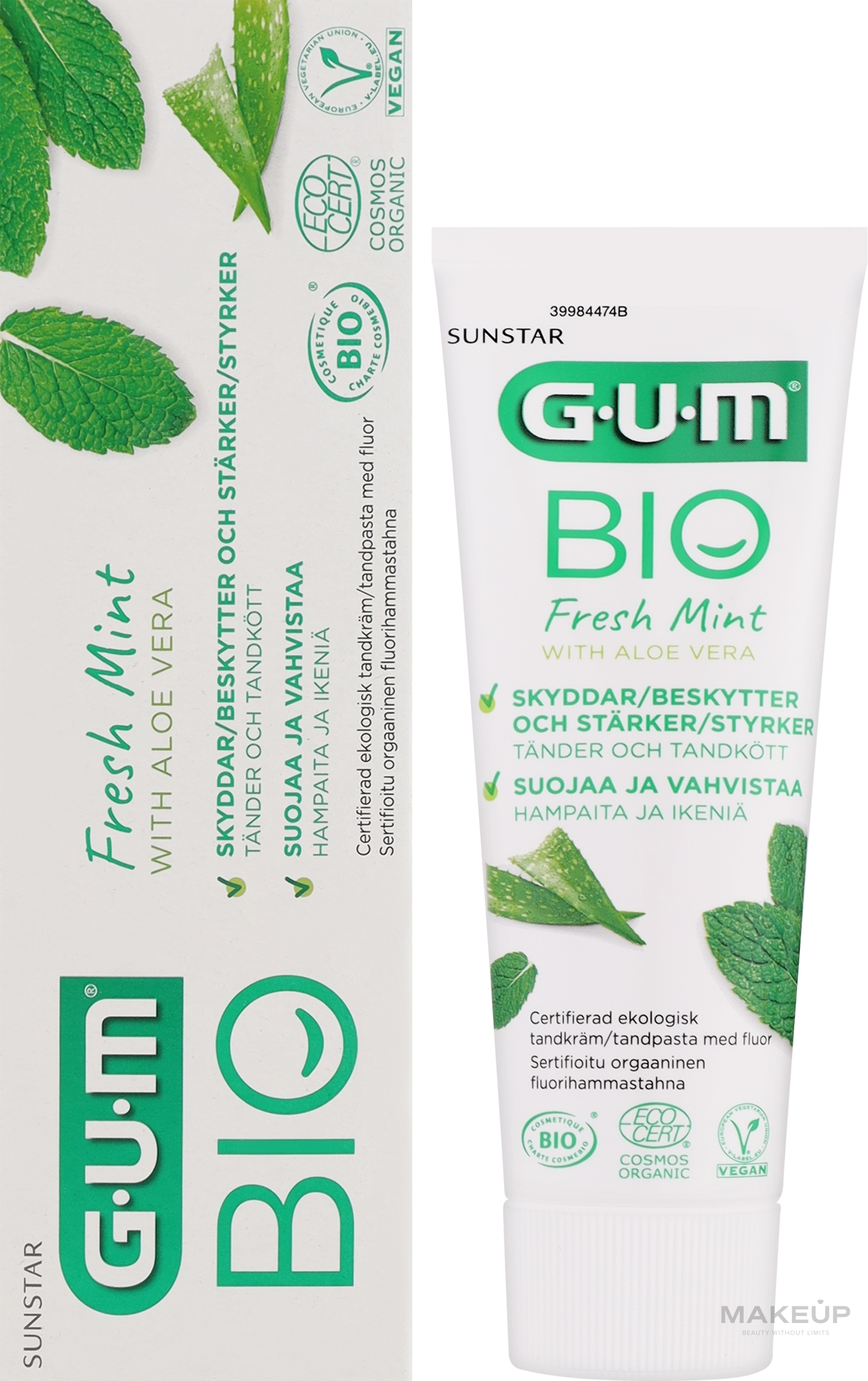 Зубная паста "Свежая мята" - G.U.M. Bio Fresh Mint Toothpaste — фото 75ml