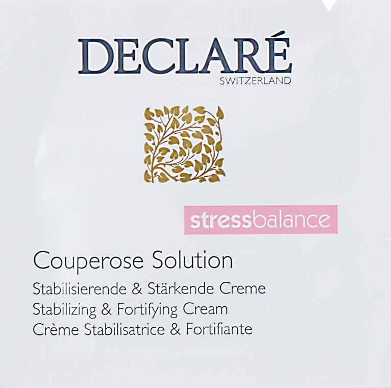 Антикуперозный крем для лица - Declare Stress Balance Couperose Solution (пробник) — фото N1