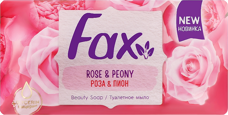 Туалетне мило "Троянда і півонія" - Fax Rose&Peony Soap — фото N1