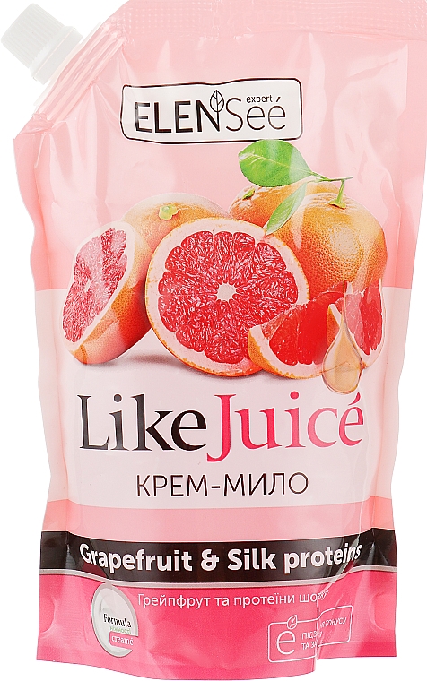 Крем-мыло "Грейпфрут и протеины шелка" - ElenSee (дой-пак)