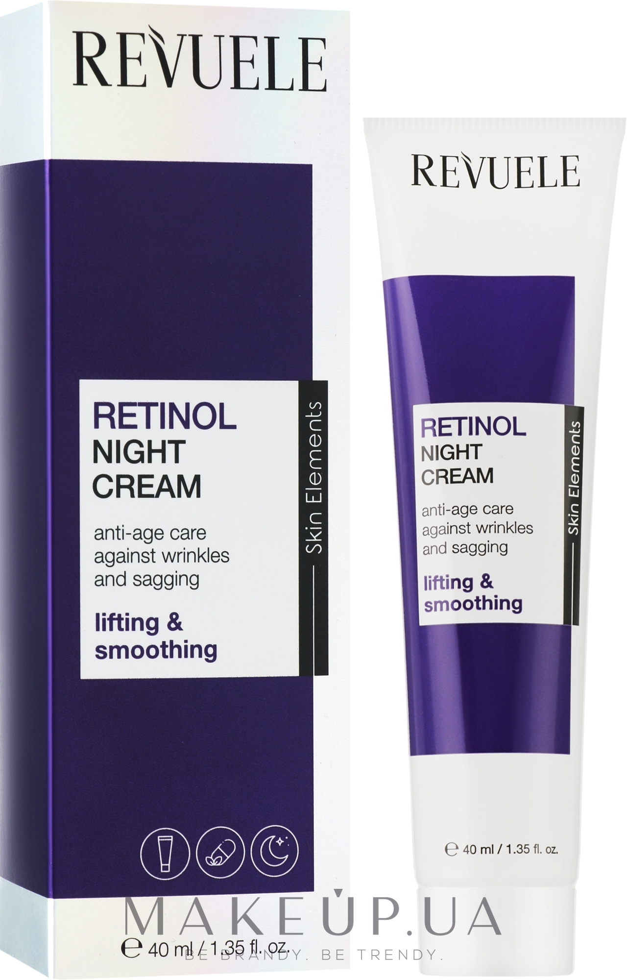 Ночной крем для лица с ретинолом - Revuele Retinol Night Cream — фото 40ml