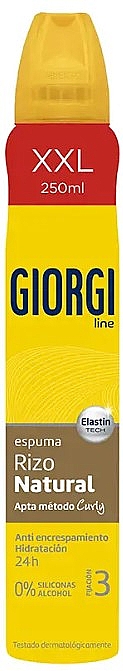Пена для укладки вьющихся волос - Giorgi Line Mousse Curly Nº3 — фото N1