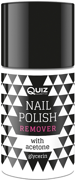 Жидкость для снятия лака с глицерином - Quiz Cosmetics Acetone Nail Polish Remover With Glycerin — фото N1