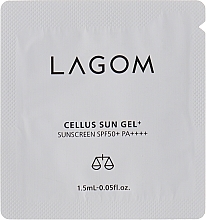 Духи, Парфюмерия, косметика Солнцезащитный гель - Lagom Cellus Sun Gel+ SPF50+ PA+++ (пробник)