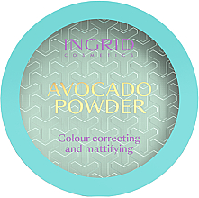 Духи, Парфюмерия, косметика Пудра для лица из авокадо - Ingrid Cosmetics Avocado Powder Colour Correcting And Mattifying