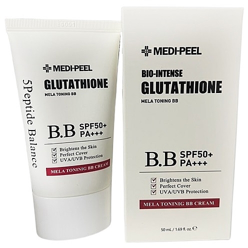ВВ-крем з глутатіоном - Medi-Peel Bio-Intense Glutathione Mela Toning BB Cream SPF 50+PA++++