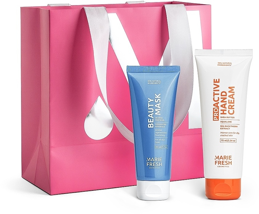 Подарочный набор Winter Skin Essentials - Marie Fresh Cosmetics Gift Set Winter Skin Essentials (mask/100ml + h/cr/100ml) — фото N1