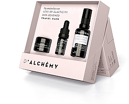 Духи, Парфюмерия, косметика Набор - D'Alchemy Loss of Elasticity Skin Renewer Travel Pack (f/cr/15ml + f/oil/5ml + mic/water/30ml)