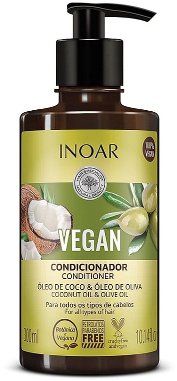 Кондиционер для волос - Inoar Vegan Conditioner — фото N1