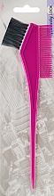 Парфумерія, косметика Пензлик для фарбування волосся з гребінцем, 409773, бузковий - Beauty Look