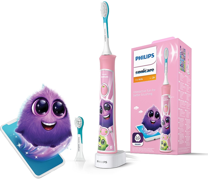 Электрическая звуковая зубная щетка - Philips Sonicare For Kids HX6352/42