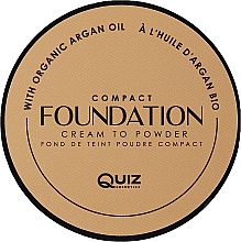 Компактная кремовая пудра - Quiz Cosmetics Compact Foundation Cream To Powder — фото N2