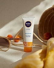 Сонцезахисний крем для обличчя, для чутливої шкіри - NIVEA Sun Sensitive Skin SPF50 High — фото N4