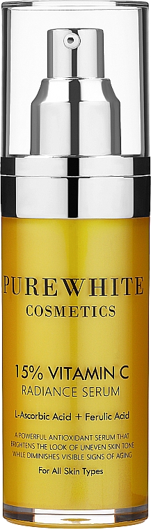 Сироватка з вітаміном С - Pure White Cosmetics 15% Vitamin C Radiance Serum — фото N1