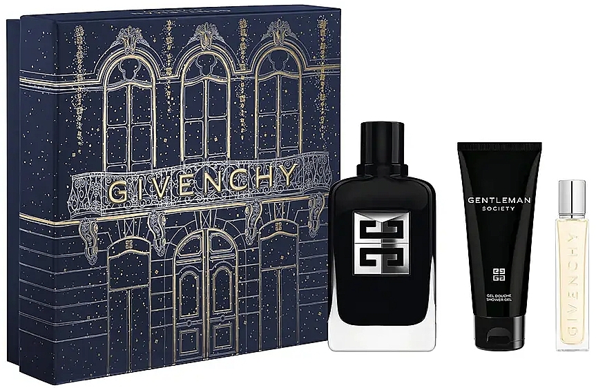 Givenchy Gentleman Society - Набір (edp/100ml + sh/gel/75ml + edp/mini/12,5ml) — фото N1