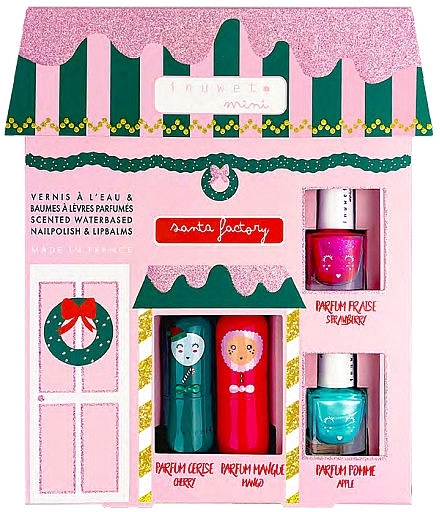 Набор - Inuwet Mini Charotte House (lip/balm/2x3.5g + nail/polish/2x5ml) — фото N1