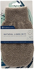 Спа-рукавиця з льону MT04, 23 см, сіра - Hydrea London Natural Linen Spa Mitt — фото N2