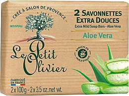 Мыло экстранежное с экстрактом алоэ вера - Le Petit Olivier Aloe Vera — фото N2