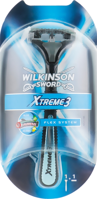Бритва с 1 сменной кассетой - Wilkinson Sword Xtreme 3 — фото N1