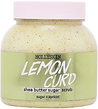 Сахарный скраб с маслом ши и перлитом - Hollyskin Lemon Curd — фото N1