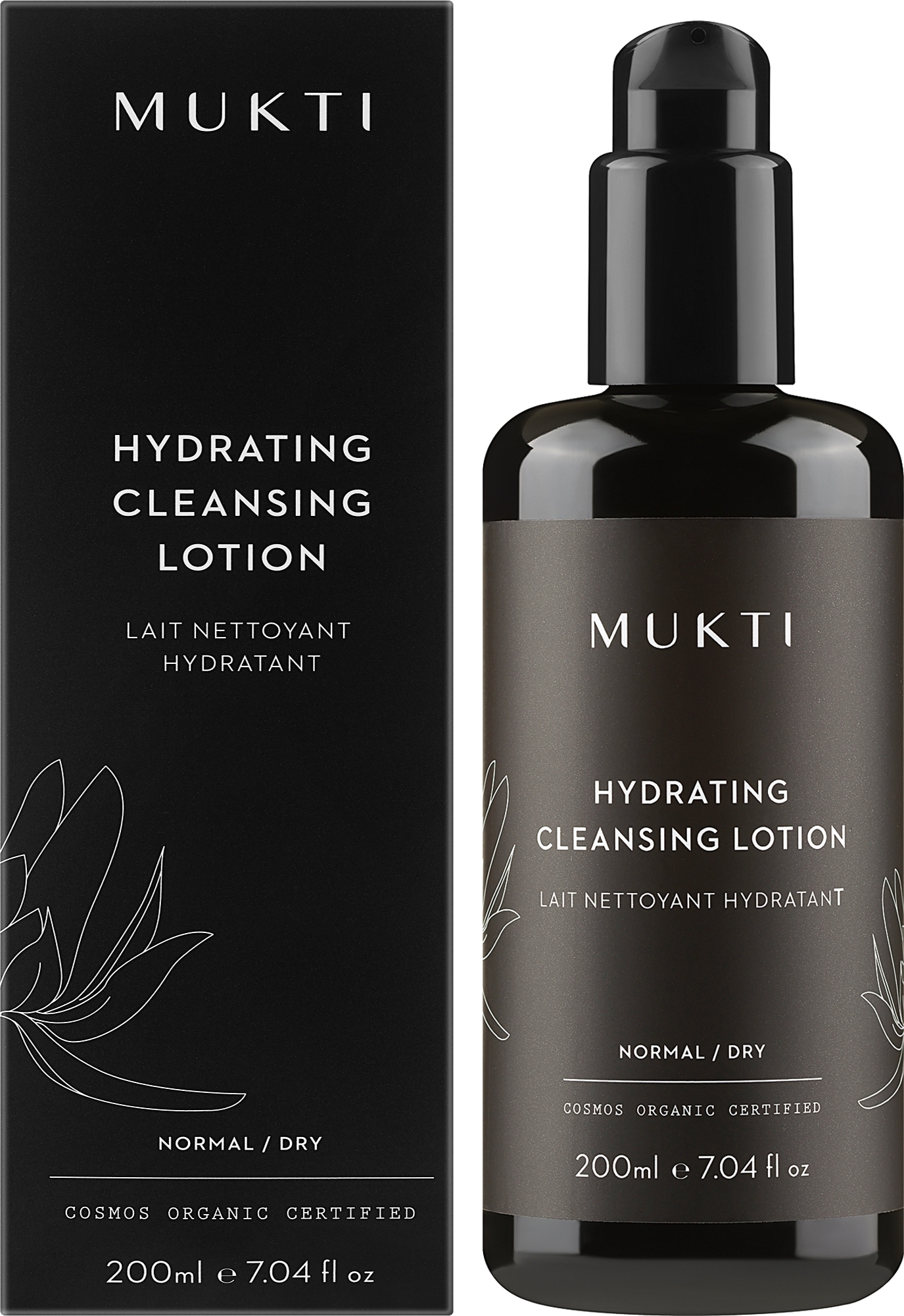 Зволожувальний очищувальний лосьйон для обличчя - Mukti Organics Hydrating Cleansing Lotion — фото 200ml