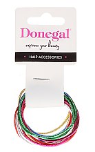 Резинки для волосся тонкі, FA-9911, 12 шт. - Donegal — фото N1