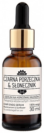 Сироватка для кінчиків волосся - Nova Kosmetyki Czarna porzeczka & Słonecznik — фото N1