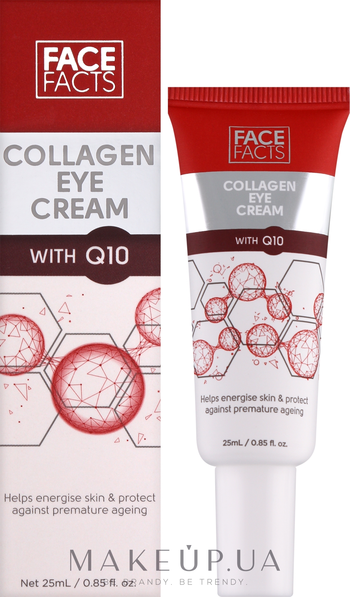 Крем для шкіри навколо очей з колагеном та коензимом Q10 - Face Facts Collagen & Q10 Eye Cream — фото 25ml