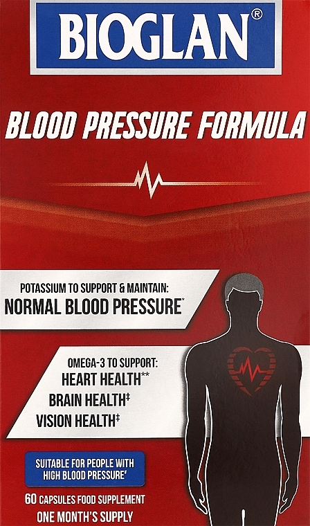 Харчова добавка для нормалізації артеріального тиску - Bioglan Blood Pressure Formula — фото N1