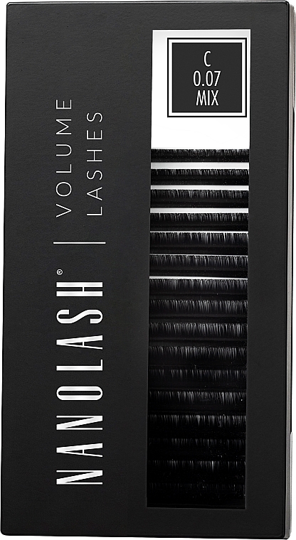 Nanolash Volume Lashes - Накладні вії C, 0.07 (6-13 мм), mix — фото N9