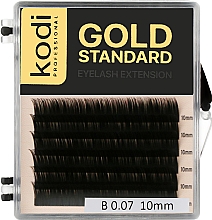 Накладні вії Gold Standart B 0.07 (6 рядів: 10 мм) - Kodi Professional — фото N1