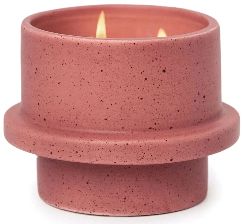 Ароматическая свеча - Paddywax Folia Ceramic Candle Saffron Rose — фото N1