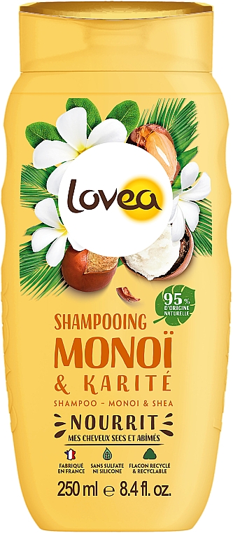 Шампунь для волосся "Моної й масло ши" - Lovea Shampoo Monoi & Shea — фото N1