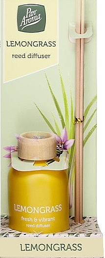 Аромадиффузор "Лемонграсс" - Pan Aroma Lemongrass Reed Diffuser — фото N1